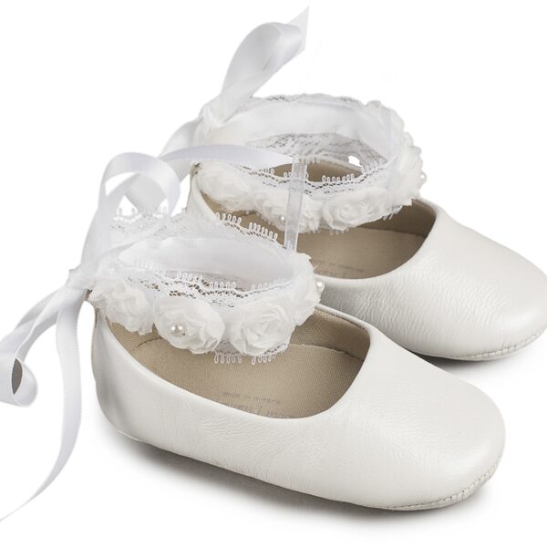 Βαπτιστικά παπούτσια αγκαλιάς κορίτσι BabyWalker MI 1506