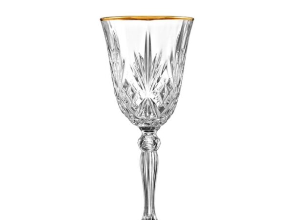 Κρυστάλλινο ποτήρι κρασιού Melodia Gold ΚΠ780