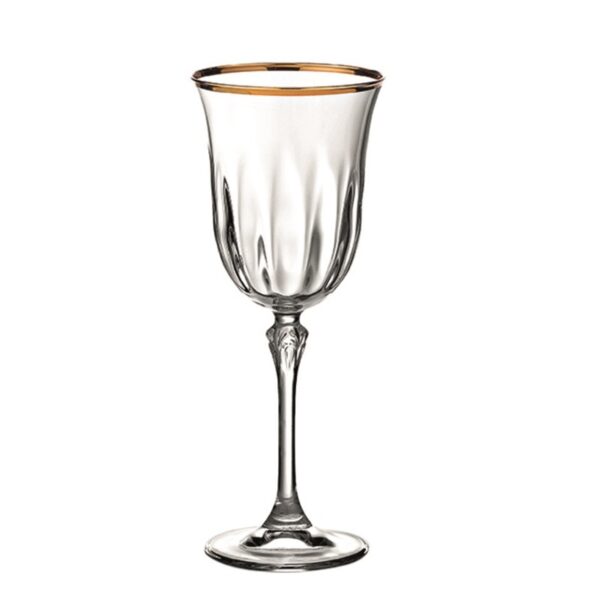 Κρυστάλλινο ποτήρι κρασιού Ludovica Gold ΚΠ470