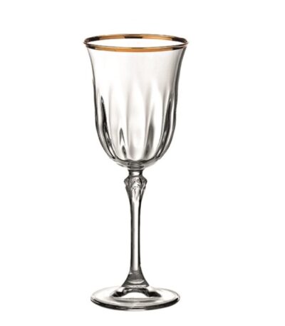Κρυστάλλινο ποτήρι κρασιού Ludovica Gold ΚΠ470
