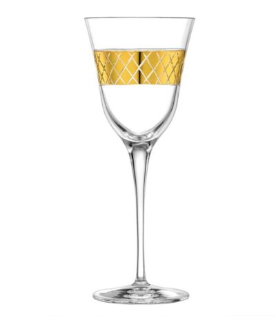 Κρυστάλλινο ποτήρι κρασιού Julia Lisuo Arabesco Gold ΚΠ573