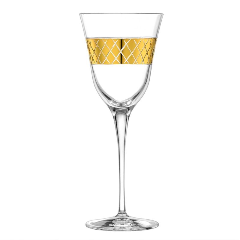 Κρυστάλλινο ποτήρι κρασιού Julia Lisuo Arabesco Gold ΚΠ573