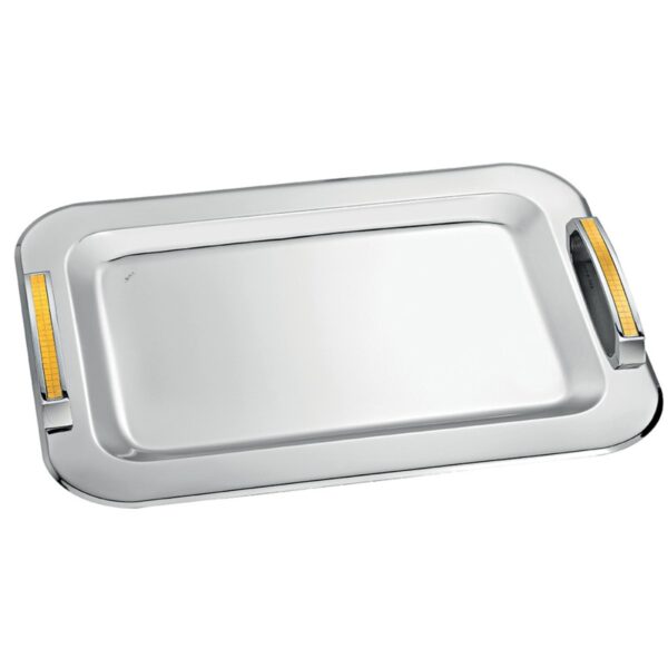 Δίσκος γάμου ασημί-χρυσό inox ΚΔ2104