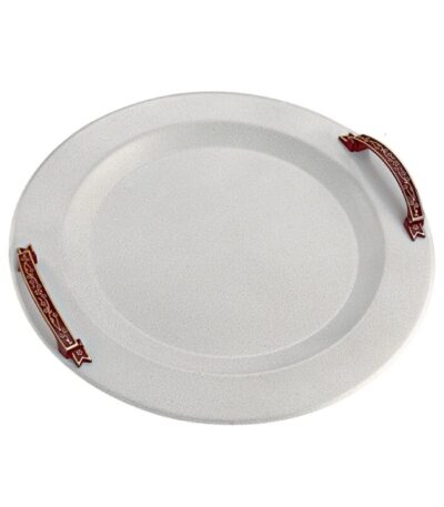 Δίσκος γάμου λευκό-μπρονζέ inox ΚΔ2108