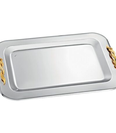 Δίσκος γάμου ασημί-χρυσό inox ΚΔ2111