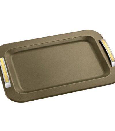 Δίσκος γάμου λαδί-ασημί-χρυσό inox ΚΔ2121