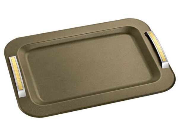 Δίσκος γάμου λαδί-ασημί-χρυσό inox ΚΔ2121