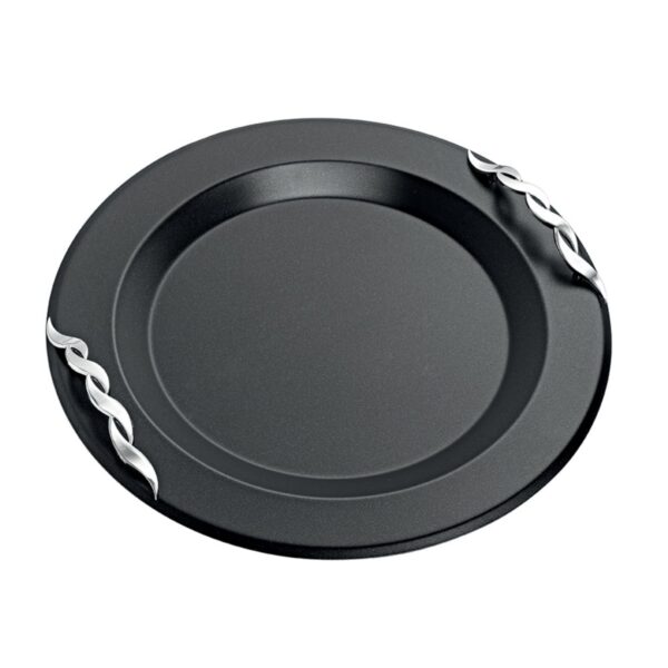 Δίσκος γάμου μαύρο-ασημί inox ΚΔ2128