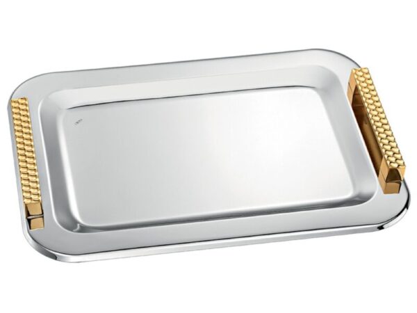 Δίσκος γάμου ασημί-χρυσό inox ΚΔ2134