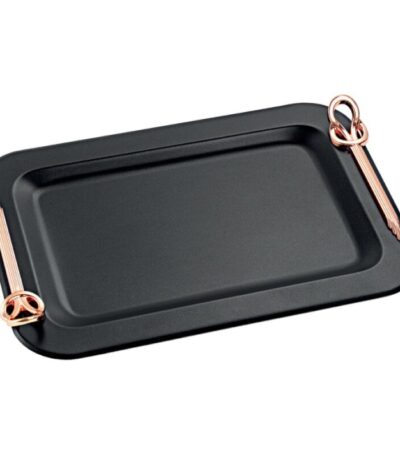 Δίσκος γάμου μαύρο-ροζ χρυσό inox ΚΔ2143