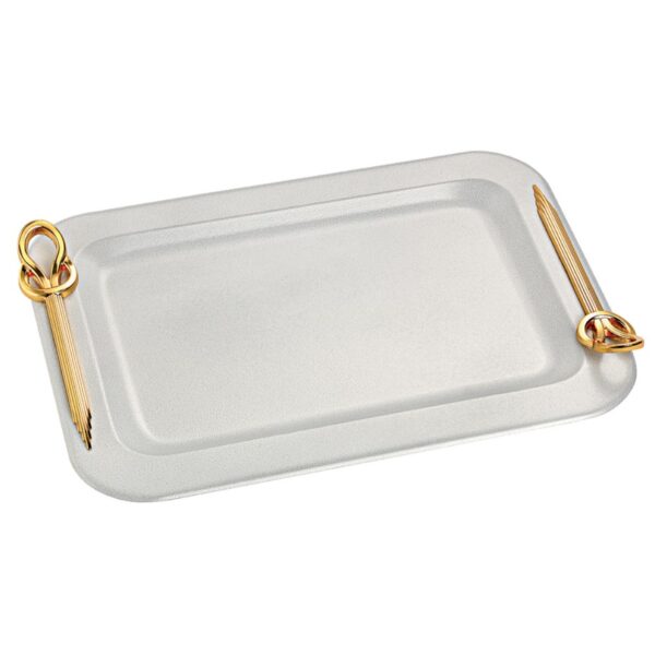 Δίσκος γάμου λευκό-χρυσό inox ΚΔ2145