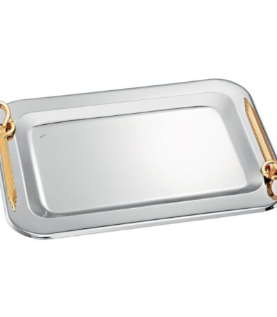 Δίσκος γάμου ασημί-χρυσό inox ΚΔ2149