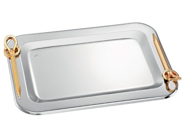 Δίσκος γάμου ασημί-χρυσό inox ΚΔ2149