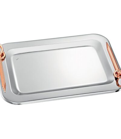 Δίσκος γάμου ασημί-ροζ χρυσό inox ΚΔ2164