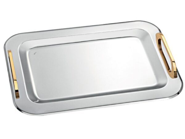 Δίσκος γάμου ασημί-χρυσό inox ΚΔ2165