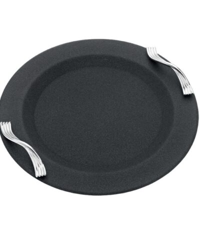 Δίσκος γάμου μαύρο-ασημί inox ΚΔ2169