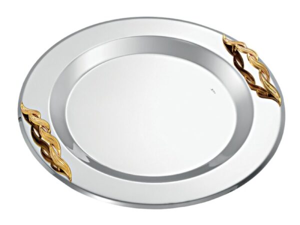 Δίσκος γάμου ασημί-χρυσό inox ΚΔ2173