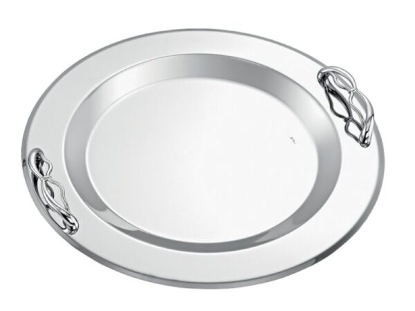 Δίσκος γάμου ασημί inox ΚΔ2174